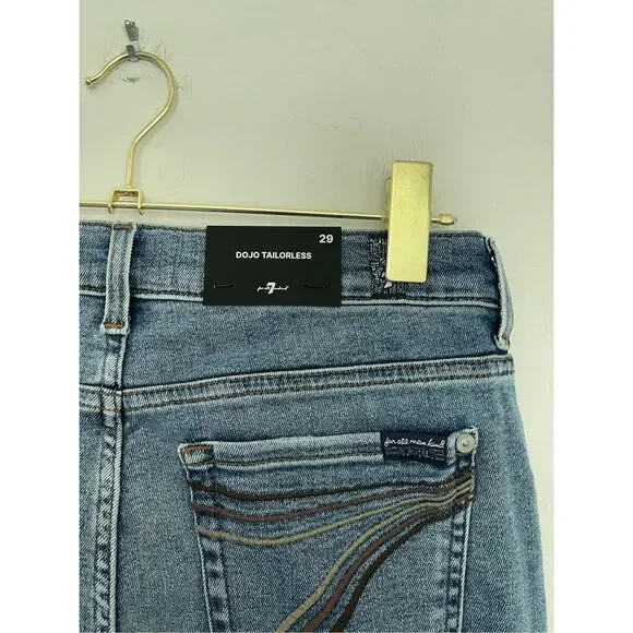 7 FOR ALL MANKIND Dojo Tailorless Jeans Size 29 NWT Jeans
